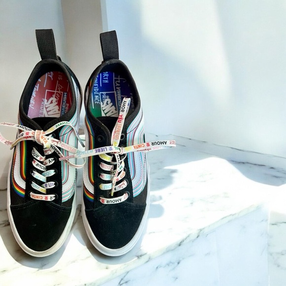 Vans Sentry Old Skool Pride Sneakers with Rainbow Accents - Picture 2 of 5